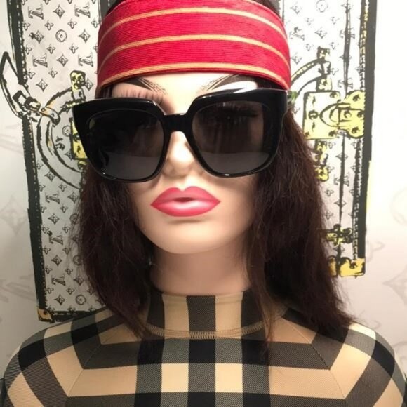 New Authentic Chic Black Sunglasses BB0025SA 004 - Picture 7 of 13